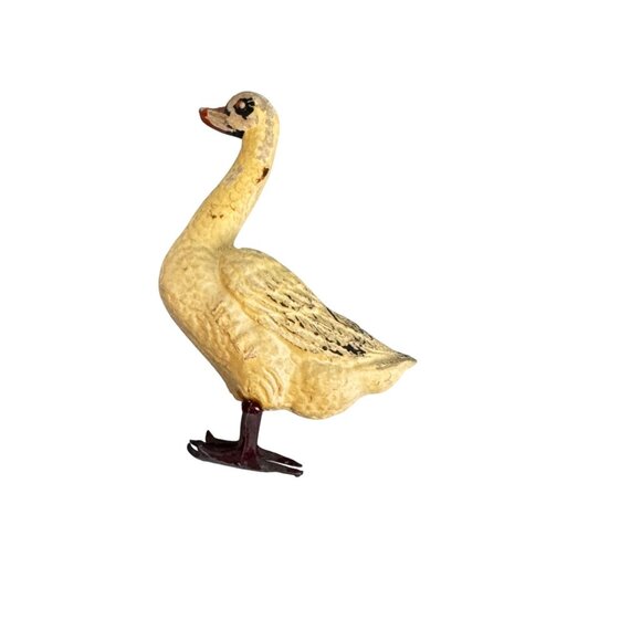 Vintage German Composite Metal Swan Figurine Collectible Putz Nativity Piece - Picture 6 of 6